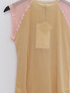 BASERANGE 25 Early Spring Short Sleeve Colorblock T-Shirt BAS-TOGNT-LW-SP25-HF HYELLOW/BUIO PINK